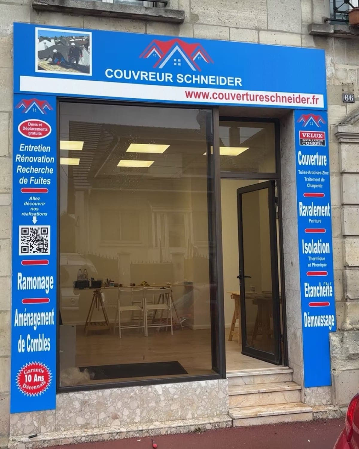 Bureau Couverture Schneider, 66 avenue Marcel Sembat à Livry-Gargan